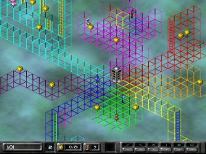 Screenshot of the 2nd Demo World level: Color Wheel