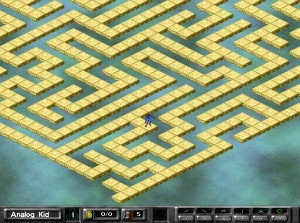 Screenshot of a computer-generated Lode Runner maze